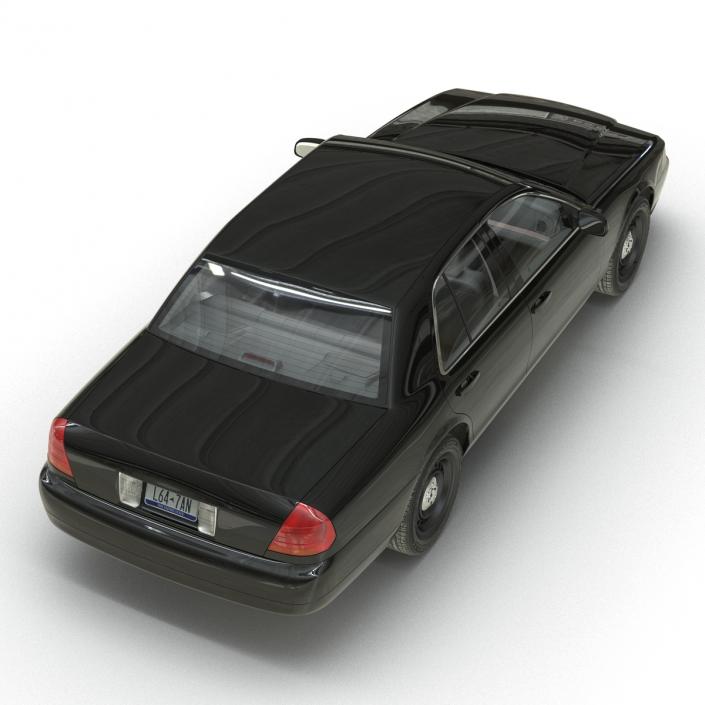 3D Ford Crown Victoria Rigged