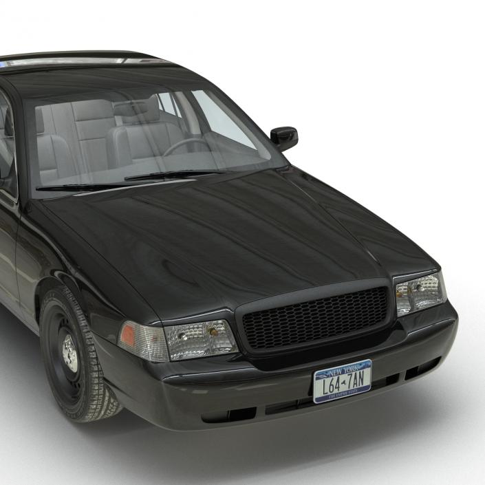 3D Ford Crown Victoria Rigged