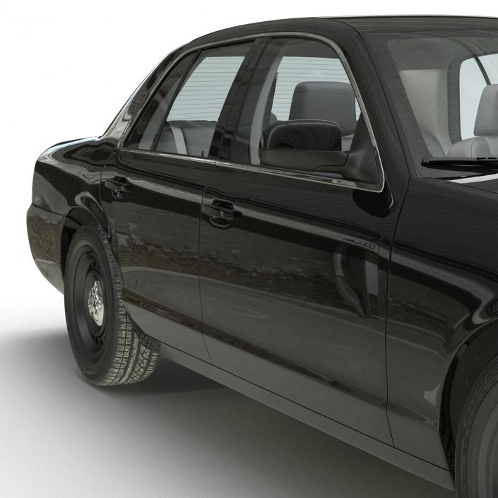 3D Ford Crown Victoria Rigged