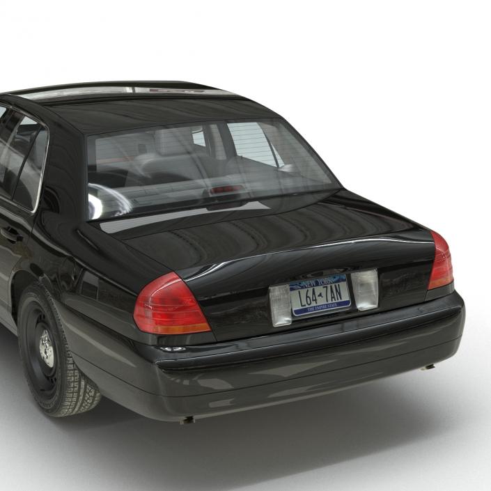 3D Ford Crown Victoria Rigged