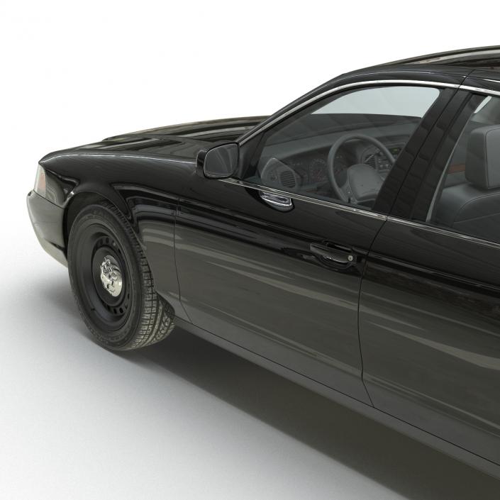 3D Ford Crown Victoria Rigged