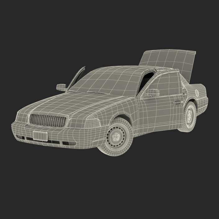 3D Ford Crown Victoria Rigged