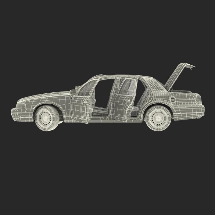 3D Ford Crown Victoria Rigged