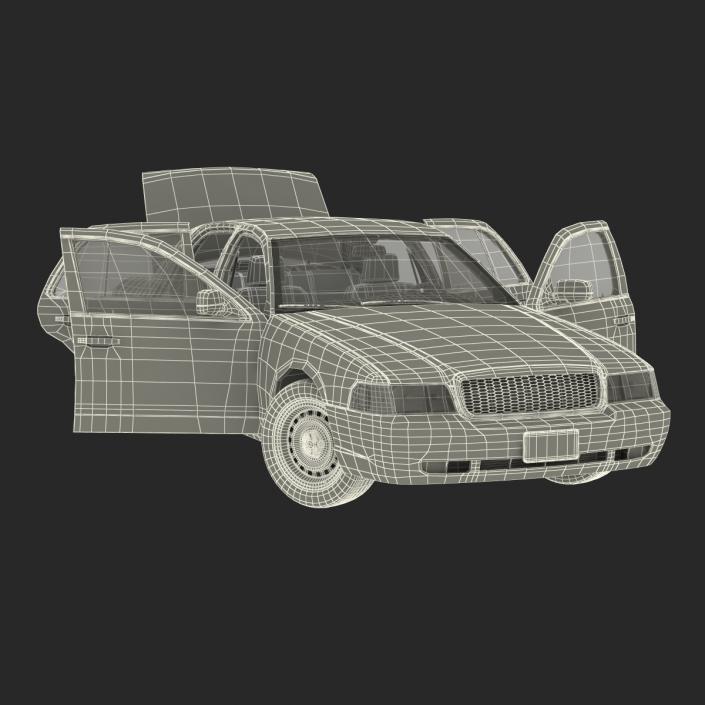 3D Ford Crown Victoria Rigged