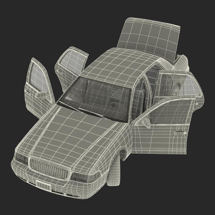 3D Ford Crown Victoria Rigged