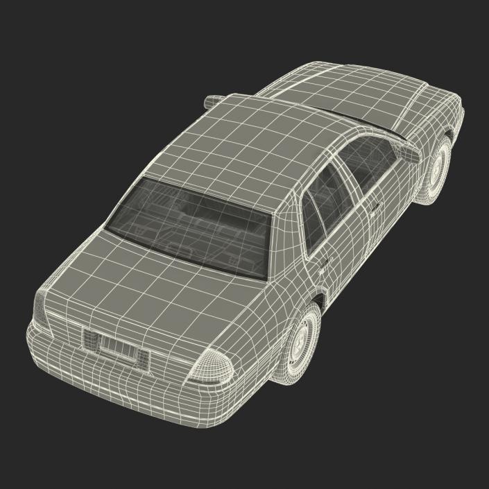 3D Ford Crown Victoria Rigged