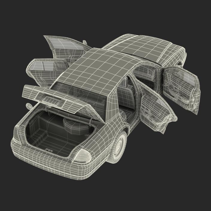 3D Ford Crown Victoria Rigged