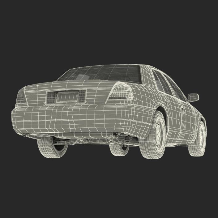 3D Ford Crown Victoria Rigged