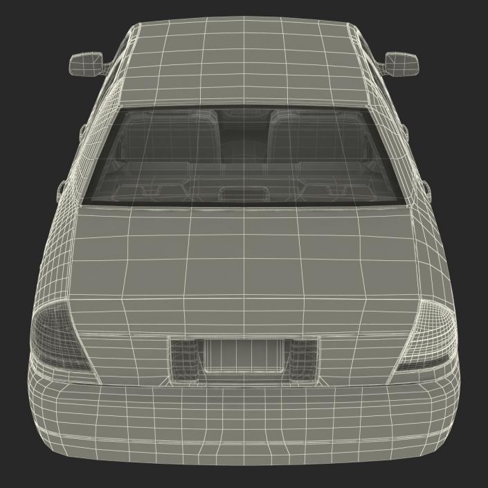 3D Ford Crown Victoria Rigged