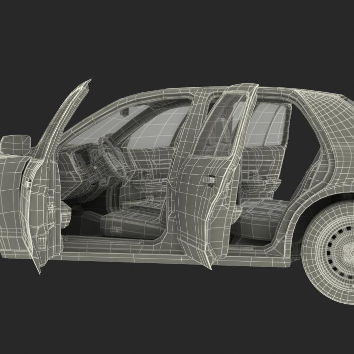 3D Ford Crown Victoria Rigged