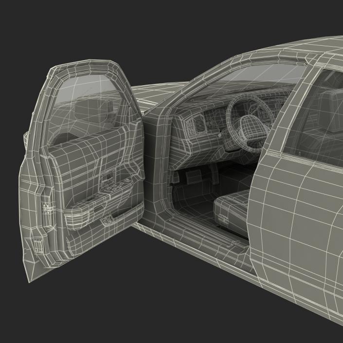 3D Ford Crown Victoria Rigged