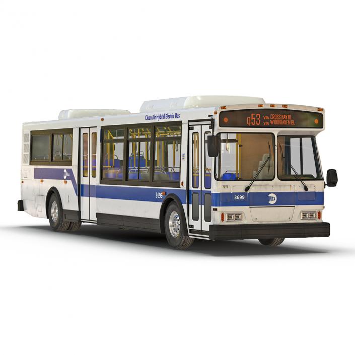 3D model MTA New York City Bus Q53