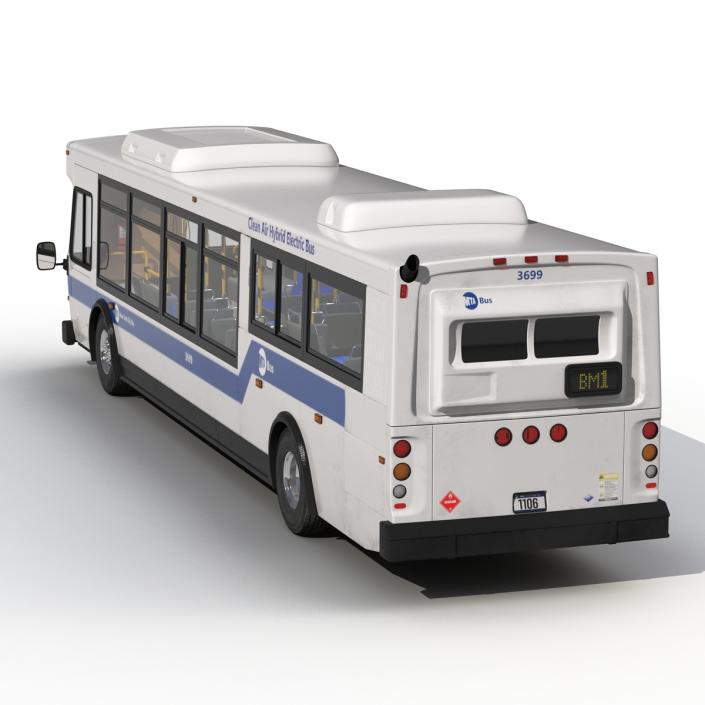 MTA New York City Bus Q53 Rigged 3D