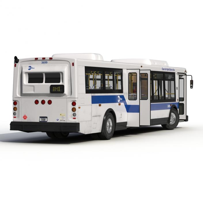 MTA New York City Bus Q53 Rigged 3D