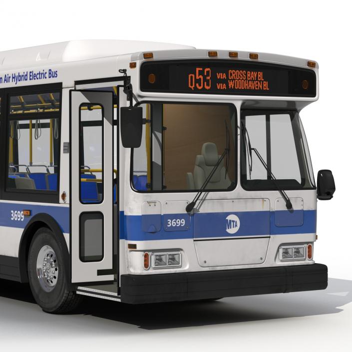 MTA New York City Bus Q53 Rigged 3D