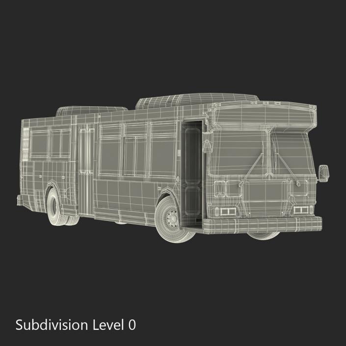 MTA New York City Bus Q53 Rigged 3D