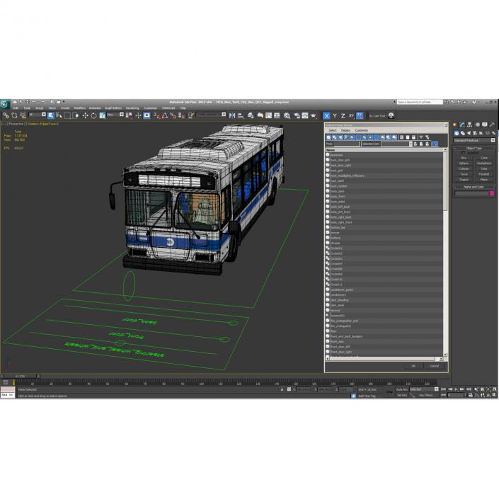 MTA New York City Bus Q53 Rigged 3D