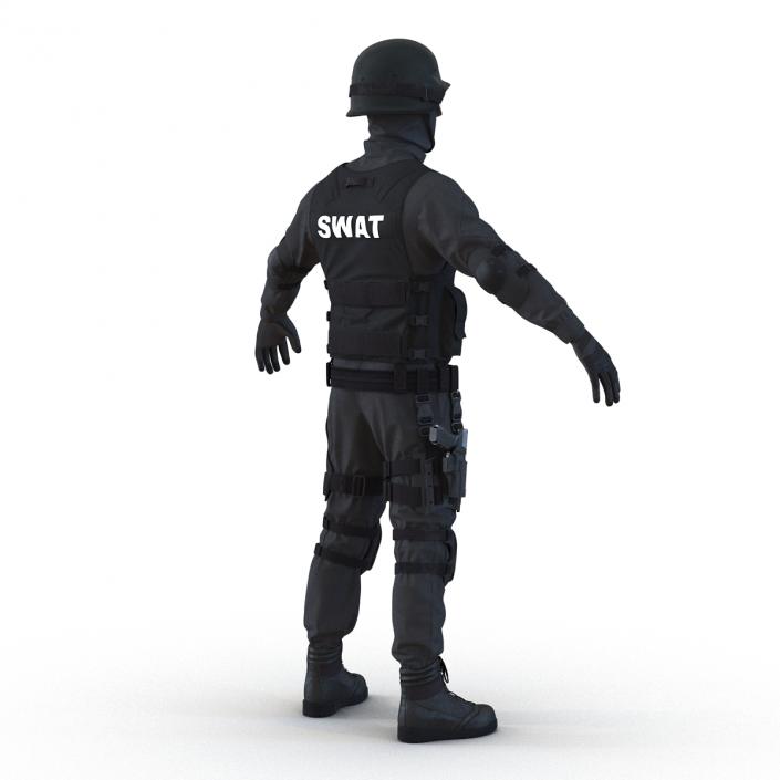 SWAT Man Mediterranean Rigged 3D model