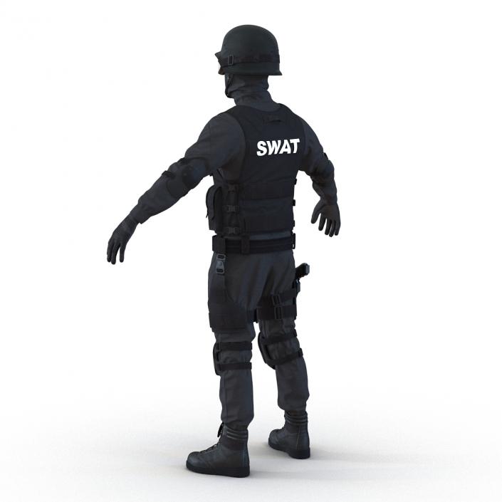 SWAT Man Mediterranean Rigged 3D model