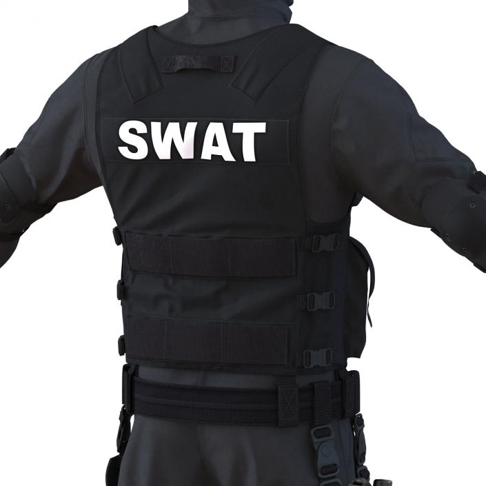 SWAT Man Mediterranean Rigged 3D model