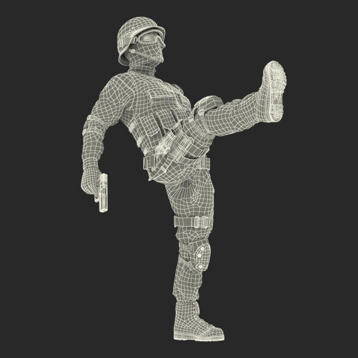 SWAT Man Mediterranean Rigged 3D model