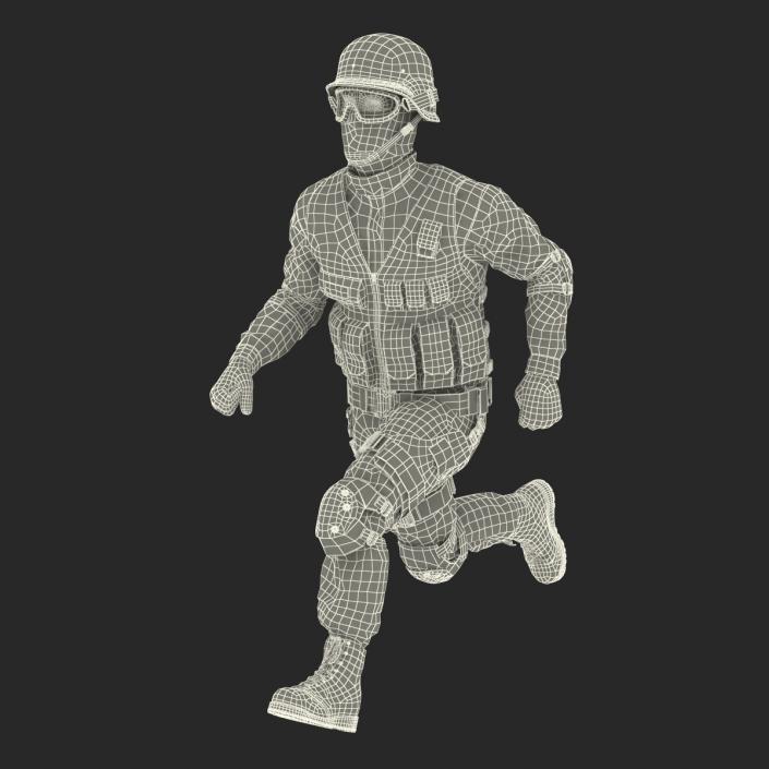 SWAT Man Mediterranean Rigged 3D model