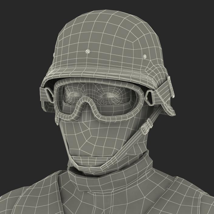 SWAT Man Mediterranean Rigged 3D model