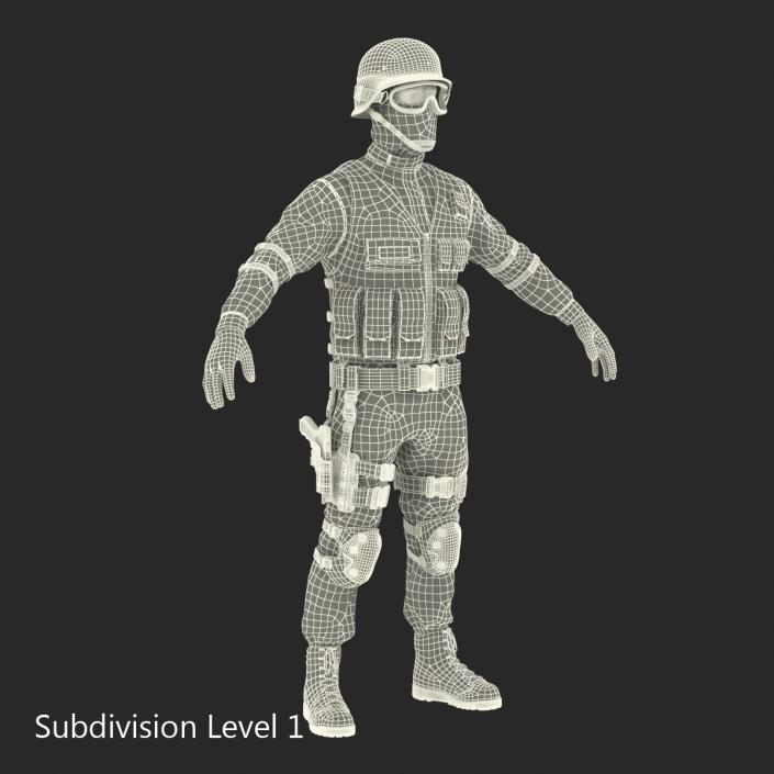 SWAT Man Mediterranean 3D