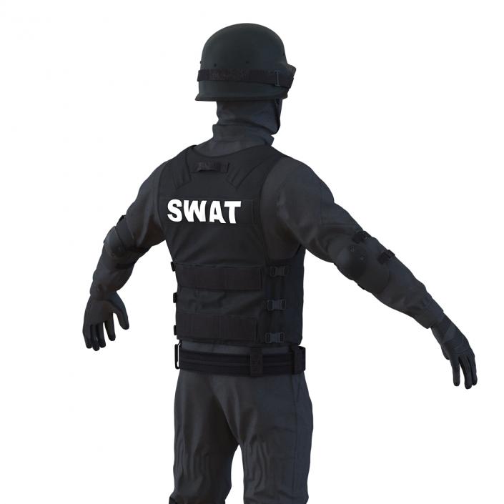 3D SWAT Man Mediterranean Rigged 2