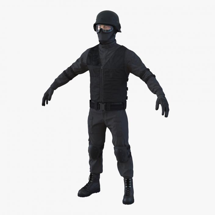 SWAT Man Mediterranean 2 3D model