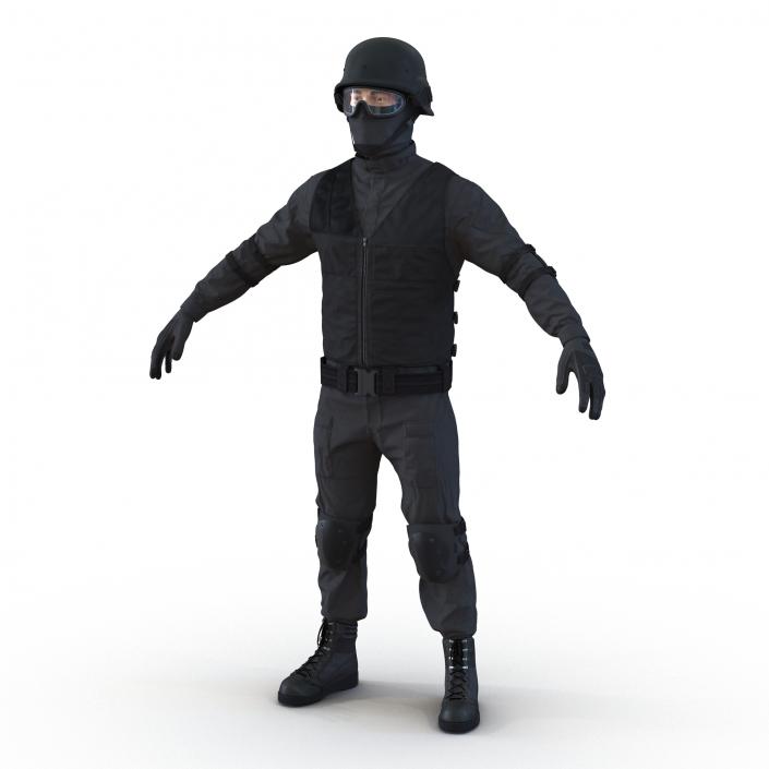 SWAT Man Mediterranean 2 3D model