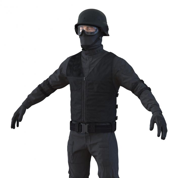 SWAT Man Mediterranean 2 3D model