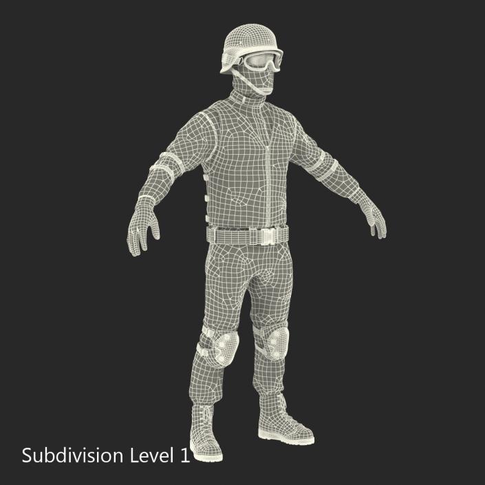 SWAT Man Mediterranean 2 3D model