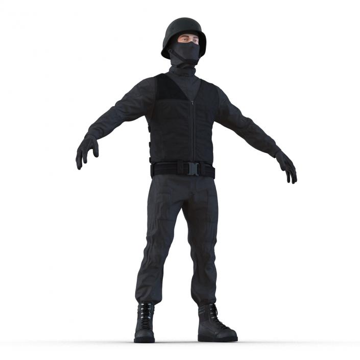 SWAT Man Mediterranean 3 3D model