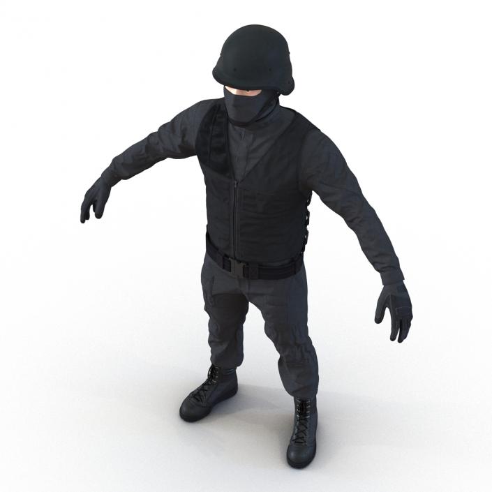 SWAT Man Mediterranean 3 3D model