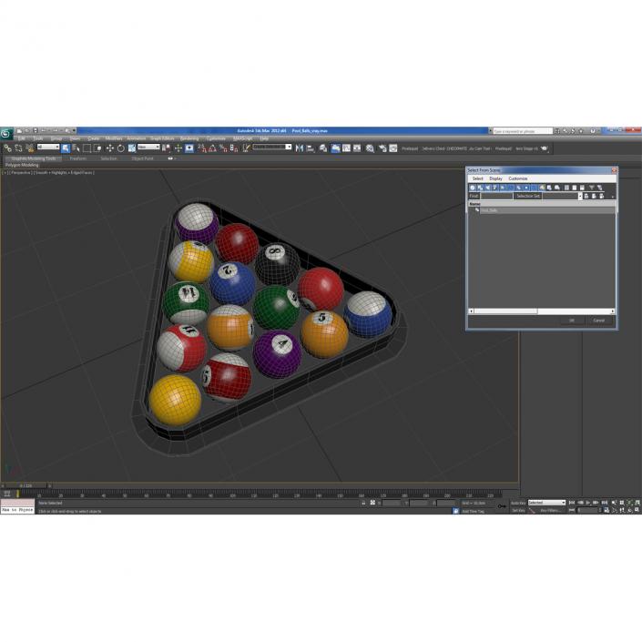 3D model Pool Balls