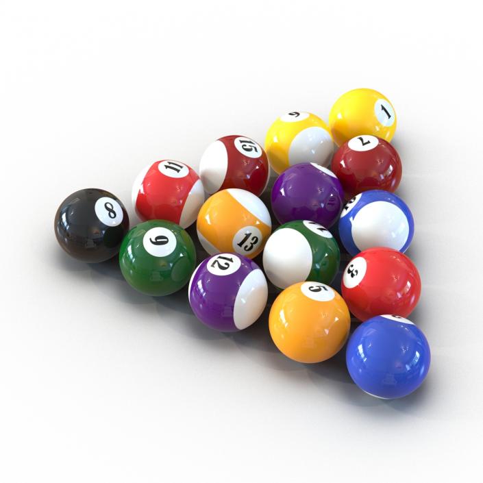 Billiard Balls 3D model