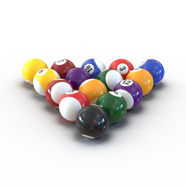 Billiard Balls 3D model