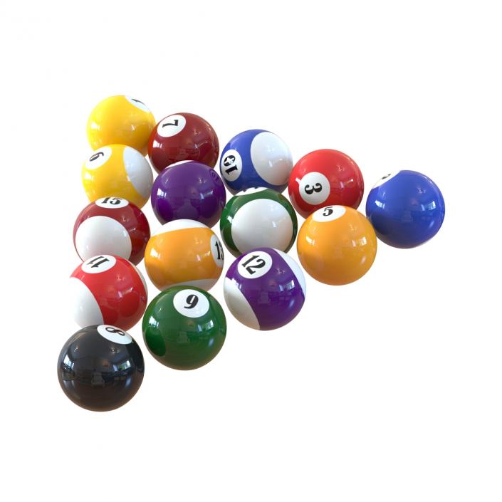 Billiard Balls 3D model