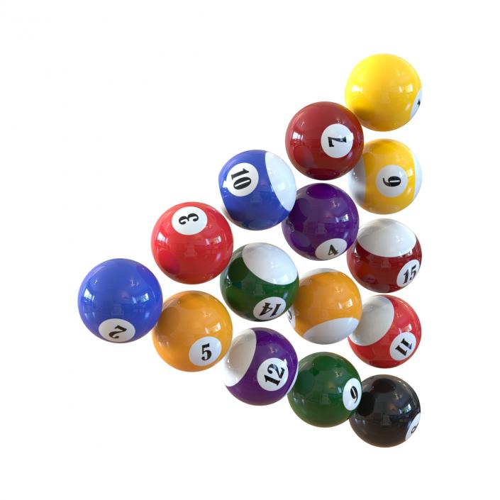 Billiard Balls 3D model