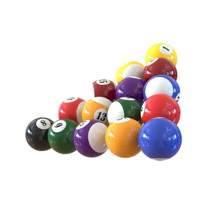 Billiard Balls 3D model