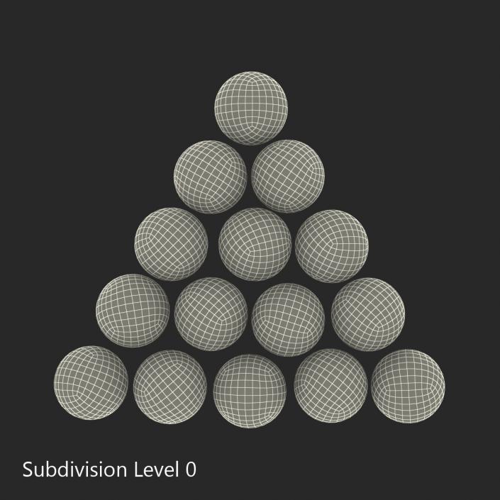 Billiard Balls 3D model