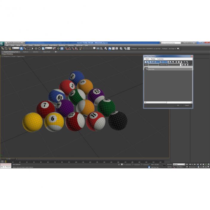 Billiard Balls 3D model