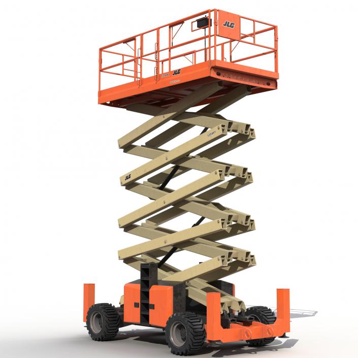 3D model Engine Powered Scissor Lift JLG 5394RT 2