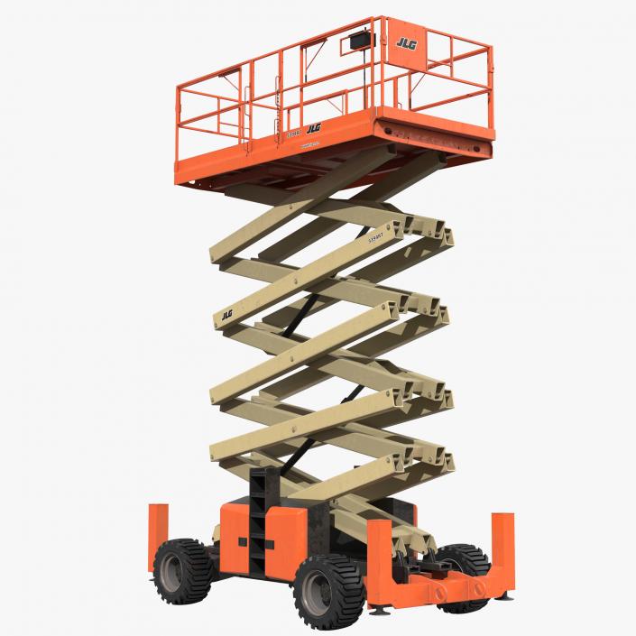 3D model Engine Powered Scissor Lift JLG 5394RT 2