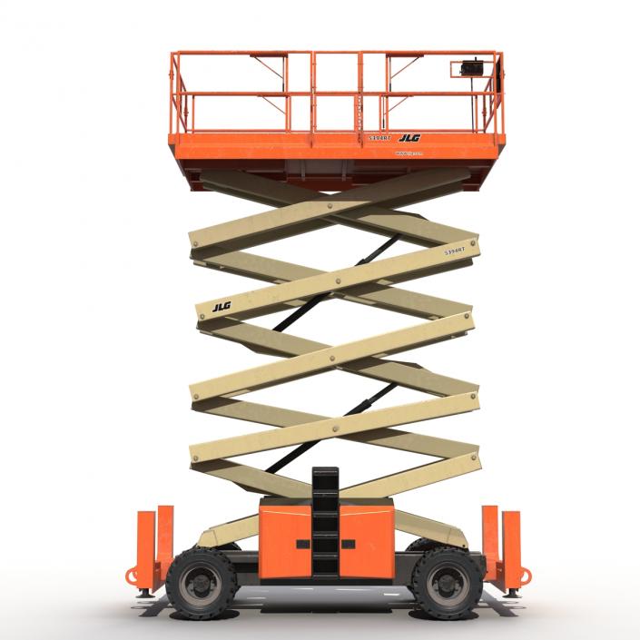 3D model Engine Powered Scissor Lift JLG 5394RT 2