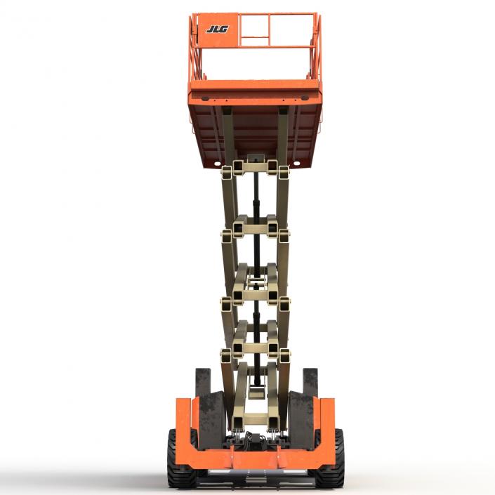 3D model Engine Powered Scissor Lift JLG 5394RT 2