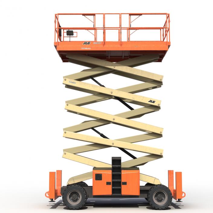 3D model Engine Powered Scissor Lift JLG 5394RT 2