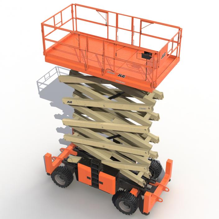 3D model Engine Powered Scissor Lift JLG 5394RT 2