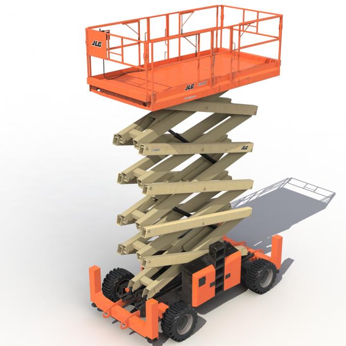 3D model Engine Powered Scissor Lift JLG 5394RT 2